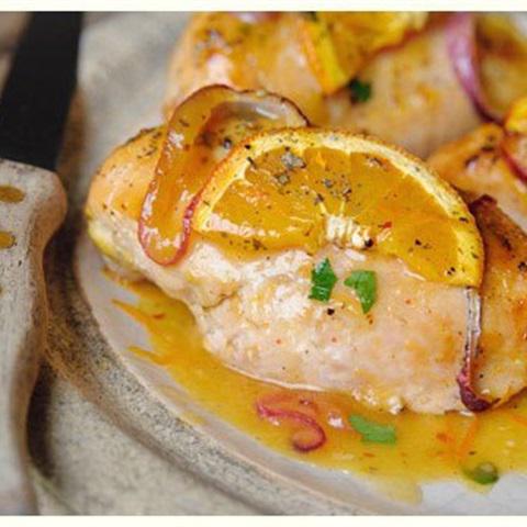 Cách làm gà nấu cam