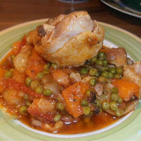 Cách làm gà nấu đậu Hà Lan