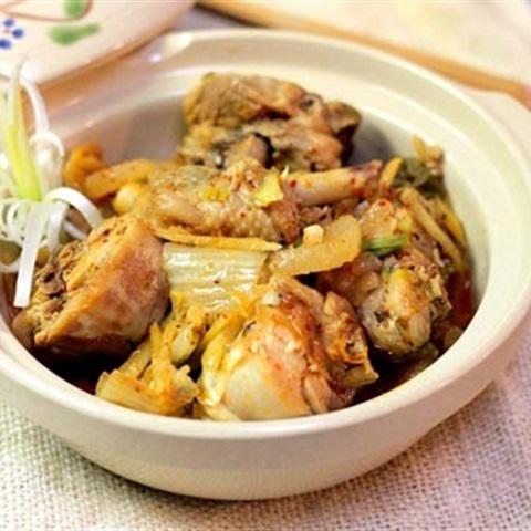 Cách làm gà nấu kim chi