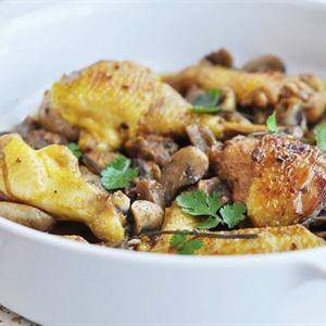 Cách làm gà nấu nấm