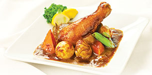 Gà nấu rượu vang