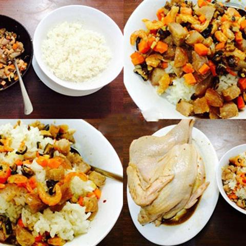 Cách làm gà nhồi xôi