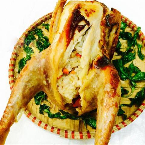 Cách làm gà nhồi xôi