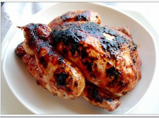 Gà nướng bột ướp xá xíu