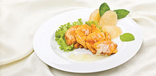 Gà nướng bưởi xốt giấm