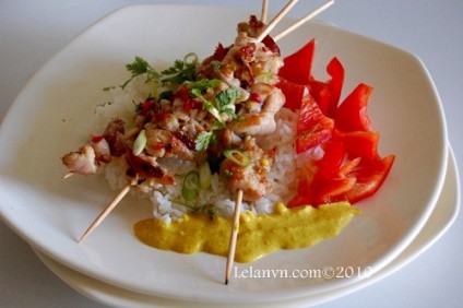 Gà nướng gừng sốt kem cà-ri