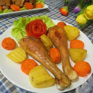 Cách làm gà nướng khoai tây