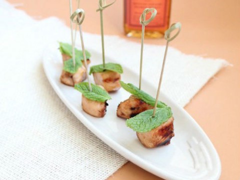 Gà nướng lá bạc hà