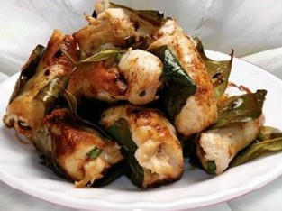 Gà nướng lá chanh