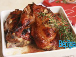 Gà nướng lá thơm