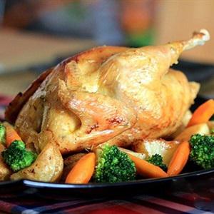 Cách làm gà nướng rau củ sốt kem