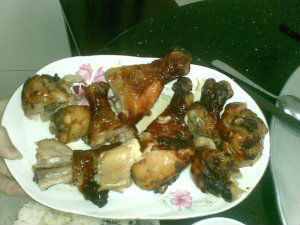 Gà nướng sốt mật ong