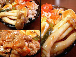 Gà nướng sốt nấm rơm