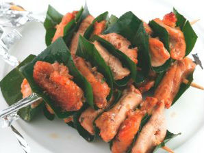 Gà nướng trà xanh