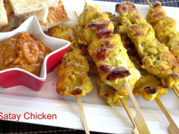 Gà nướng xiên kiểu Thái