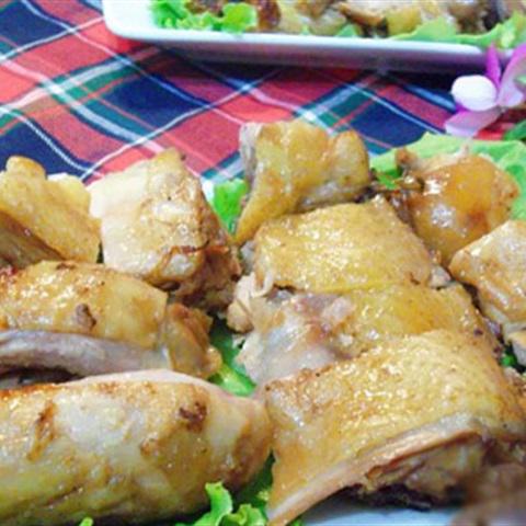 Cách làm gà om nướng tương