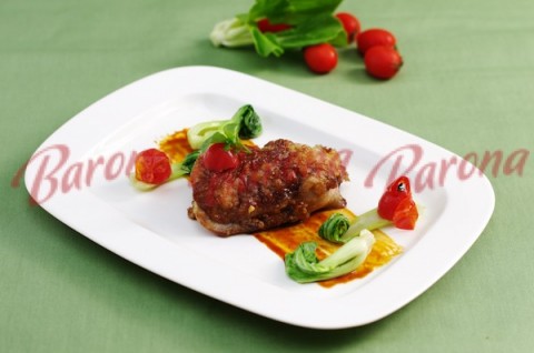 Gà quay da giòn sốt ngũ vị