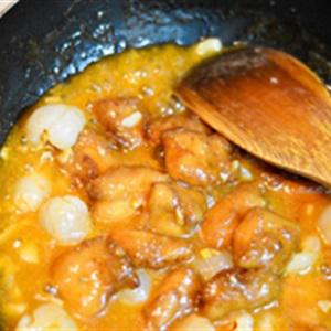 Cách làm gà rán om vải