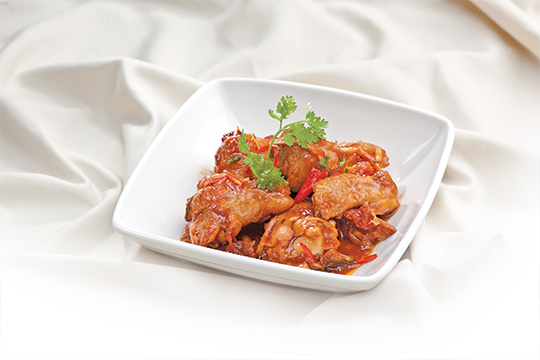 Gà rim nước tương cà