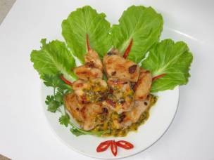 Gà sốt chanh dây