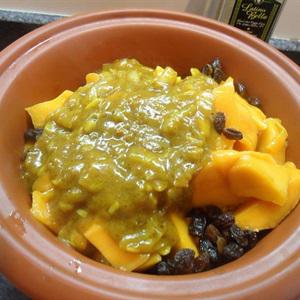 Cách làm gà sốt xoài chín