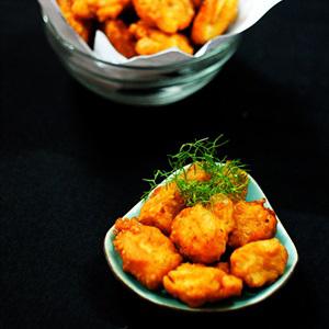 Cách làm gà viên chiên mè