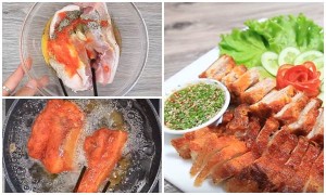 Gà viên chiên vàng ươm, giòn rụm ăn bao nhiêu cũng hết