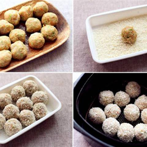 Cách làm gà viên chiên xù