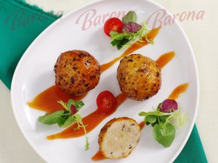 Gà viên nướng xốt chua ngọt