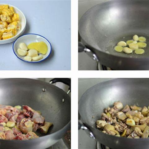 Cách làm gà xào bắp