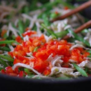 Cách làm gà xào đậu que