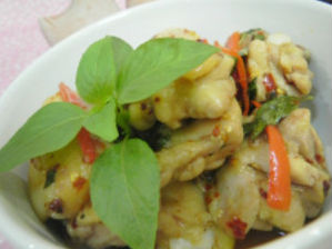 Gà xào húng quế