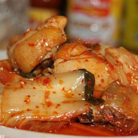 Cách làm gà xào kim chi