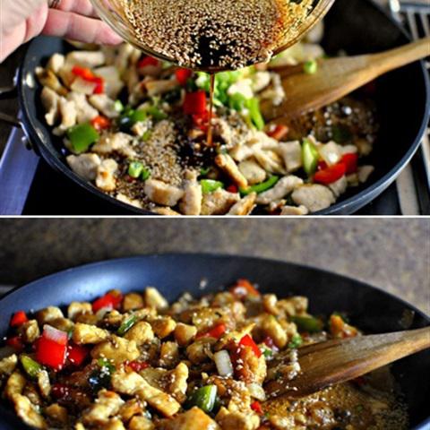 Cách làm gà xào mè