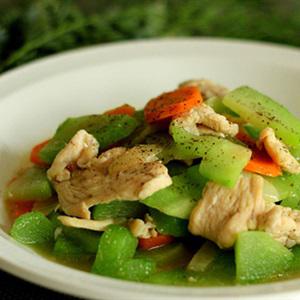 Cách làm gà xào su su