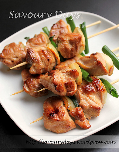 Gà xiên nướng kiểu Nhật