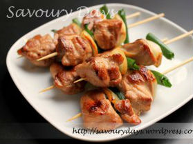 Gà xiên nướng kiểu Nhật