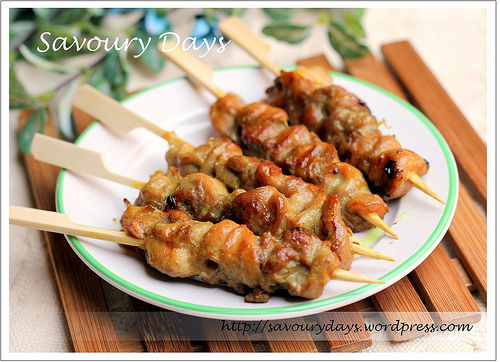 Gà xiên nướng kiểu Thái