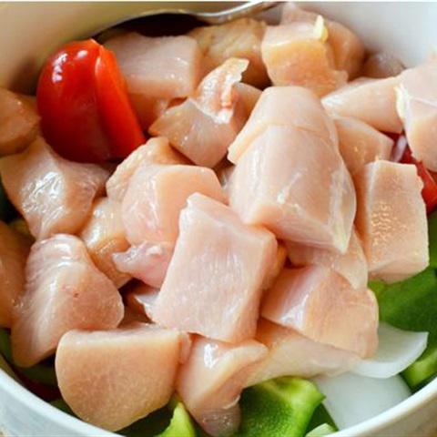 Cách làm gà xiên nướng rau củ