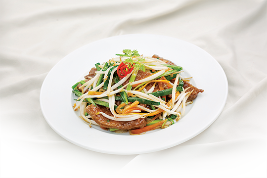 Gan chiên xào giá hẹ