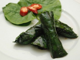 Gan heo cuốn lá lốt