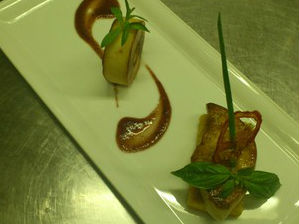 Gan ngỗng Pháp với táo