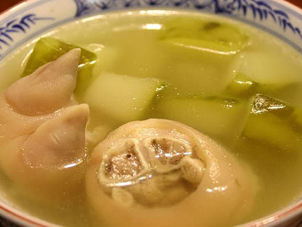 Giò heo nấu đu đủ