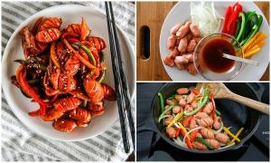 Giòn tan cơm viên chiên chấm sốt mù tạt