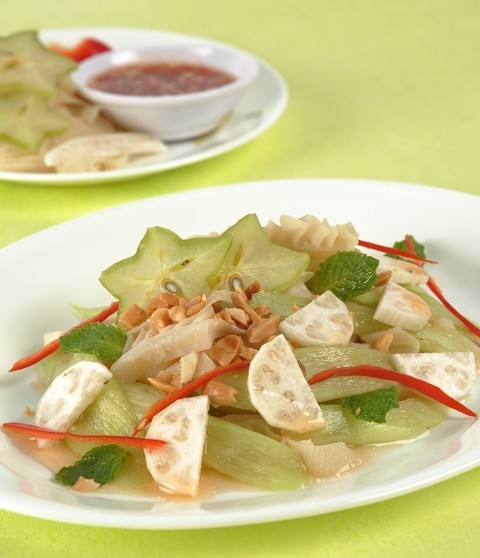 Gỏi bạc hà lá sách