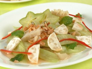 Gỏi bạc hà lá sách