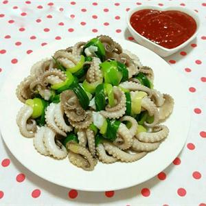 Cách làm gỏi bạch tuộc buộc hành lá