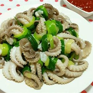 Cách làm gỏi bạch tuộc buộc hành lá