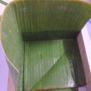 Cách gói bánh chưng bằng lá chuối
