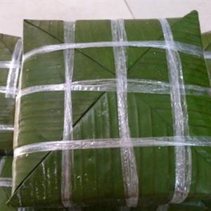 Cách gói bánh chưng bằng lá chuối